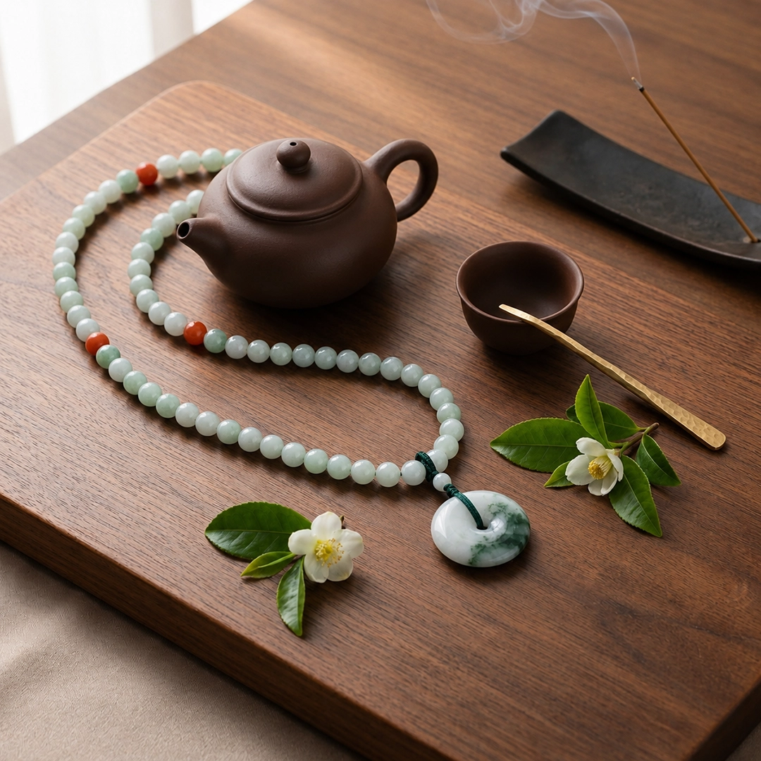 Vòng Cổ Phỉ Thuý (Phối Đồng Điếu) - Ảnh 4