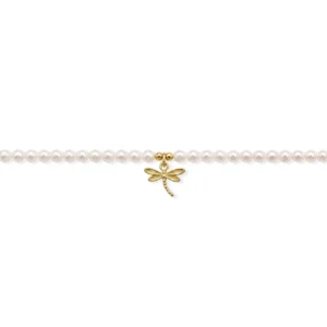 Alternative view of Vòng Ngọc Trai Choker (Phối Charm Bạc Chuồn Chuồn)