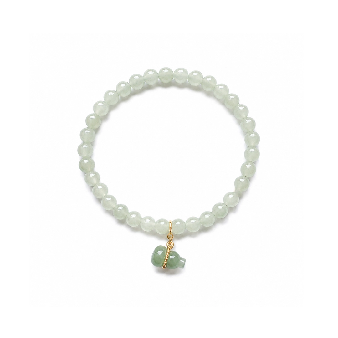Vòng Tay Ngọc Hoà Điền (Phối Hồ Lô)