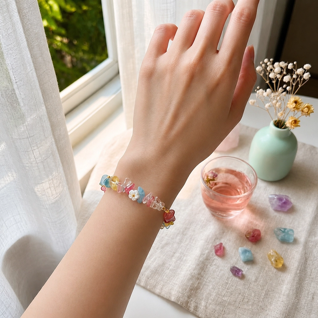 Vòng Tay Đá Thạch Anh Pastel - Ảnh 3