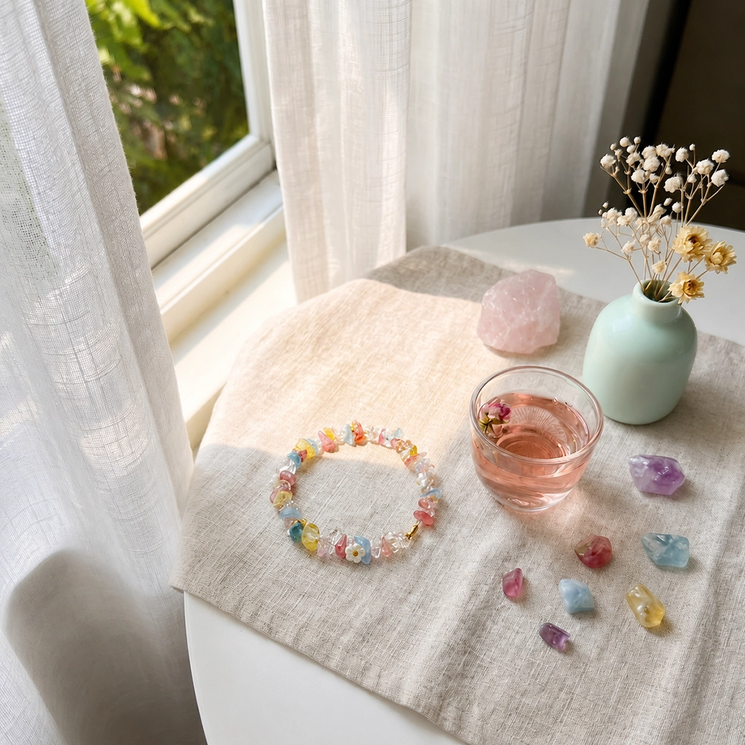 Vòng Tay Đá Thạch Anh Pastel - Ảnh 4