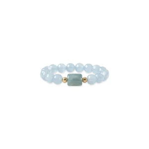 Nhẫn Lam Ngọc Type A (Phối Charm Lu)