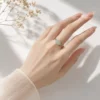 Nhẫn Mặt Oval Phỉ Thuý - Ảnh 3