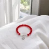 Vòng Tay Mã Não Đỏ (Phối Cỏ 4 Lá) - Ảnh 4