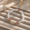 Vòng Tay Mã Não Trắng (Phối Đồng Điếu Hippi, Thạch Anh Hồng) - Ảnh 4