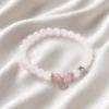 Vòng Tay Thạch Anh hồng (Phối Thạch Anh Hồng Dâu, Charm Khánh Bình An) - Ảnh 4