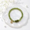 Vòng Tay Ngọc Hoà Điền (Phối Ngũ Điếu, Cỏ 4 Lá) - Ảnh 4