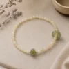 Vòng Tay Ngọc Hoà Điền Ngó Sen (Phối Hạt Lu, Charm Chạy) - Ảnh 4