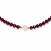 Vòng Cổ Garnet Cắt Giác (Phối Ngọc Hoà Điền) - Ảnh 3