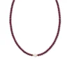 Vòng Cổ Garnet Cắt Giác (Phối Ngọc Hoà Điền)