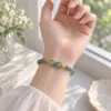 Vòng Tay Lam Ngọc Băng (Phối Nút Thắt Vô Cực, Lu Thống) - Ảnh 3