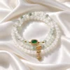 Chuỗi Vòng Thiên Sơn Thuý (Phối Charm Lá Bồ Đề Ngọc Bích) - Ảnh 4